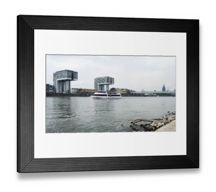 Framed Print : View of the Cologne crane houses Framed Print : View of the Cologne crane houses
