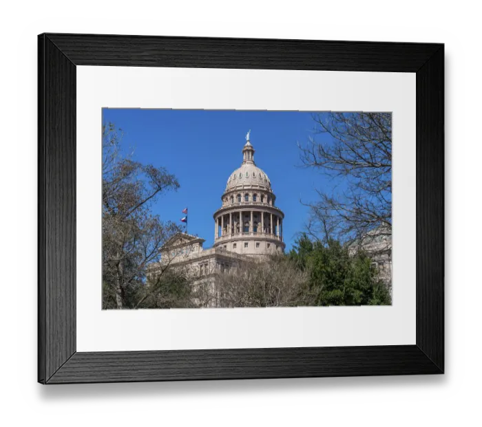 Framed Print : The Texas State Capitol Building In the city of Austin Framed Print : The Texas State Capitol Building In the city of Austin
