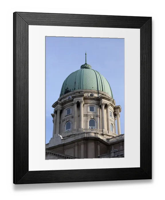 Framed Print : Dome of the Royal Palace in Budapest