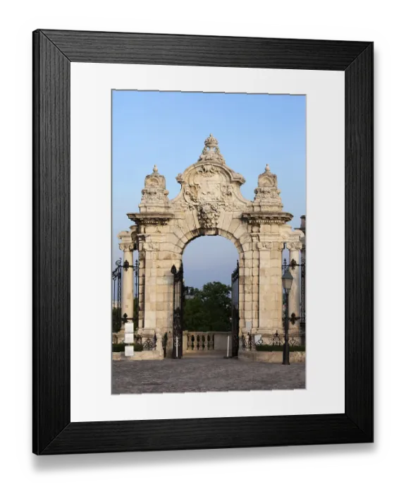 Framed Print : Habsburg Gate to the Royal Palace (Buda Castle) in Budapest
