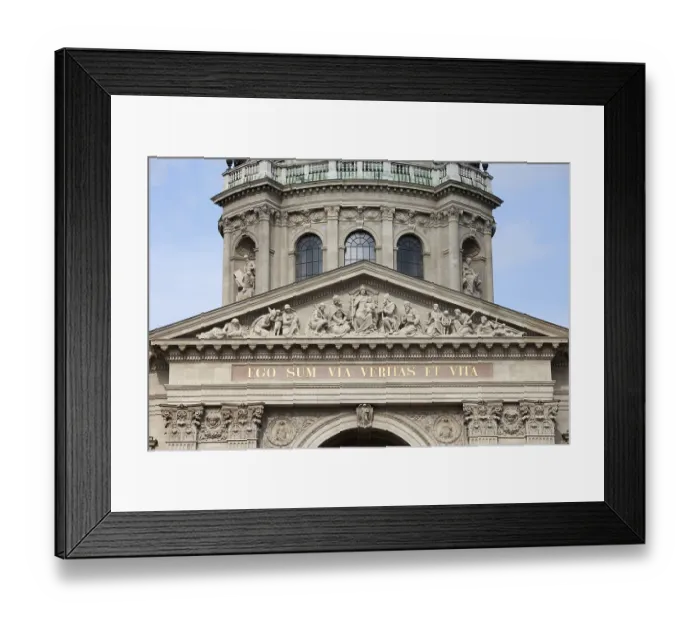 Framed Print : Latin inscription of Jesus words