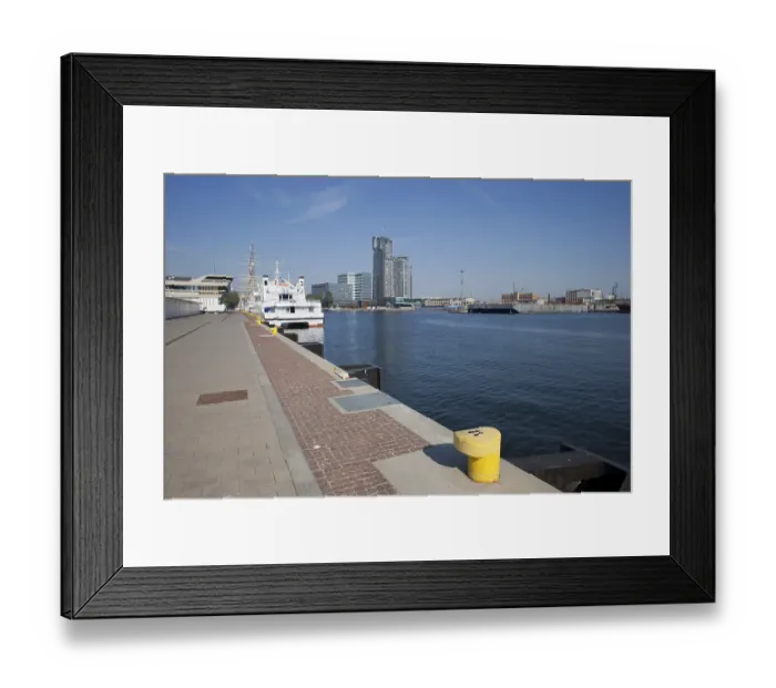 Framed Print : Southern Pier waterfront at Baltic Sea in city of Gdynia