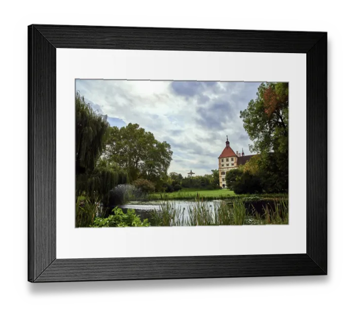 Framed Print : Graz, Austria 02.10.2019: View at Eggenberg palace tourist spot