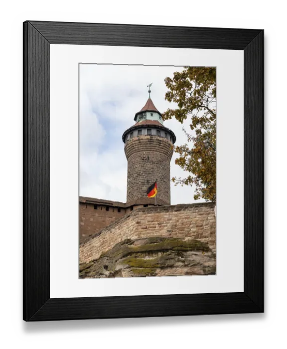 Framed Print : Historic tower and building of the Nuremberg castle