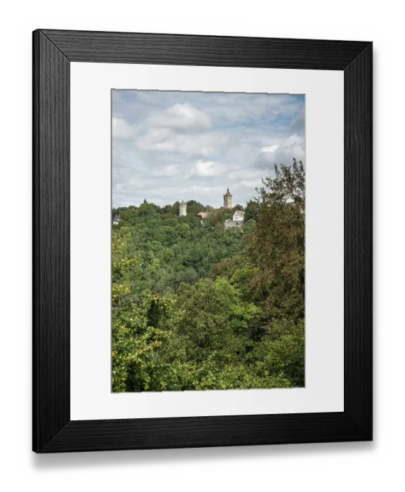 Framed Print : View from the City of Rothenburg