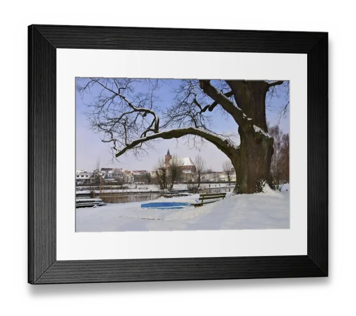 Framed Print : Beeskow Marienkirche in winter Framed Print : Beeskow Marienkirche in winter