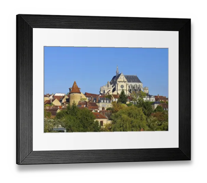 Framed Print : Saint-Florentin in Burgundy, Saint-Florentin in Burgundy