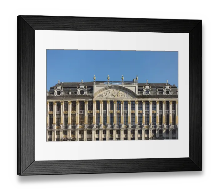 Framed Print : Historic buildings in Brussels Belgium