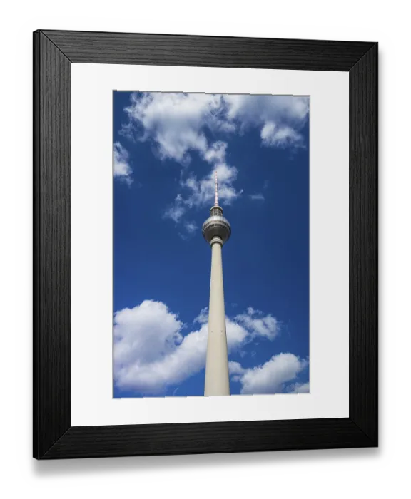 Framed Print : The Berlin television tower