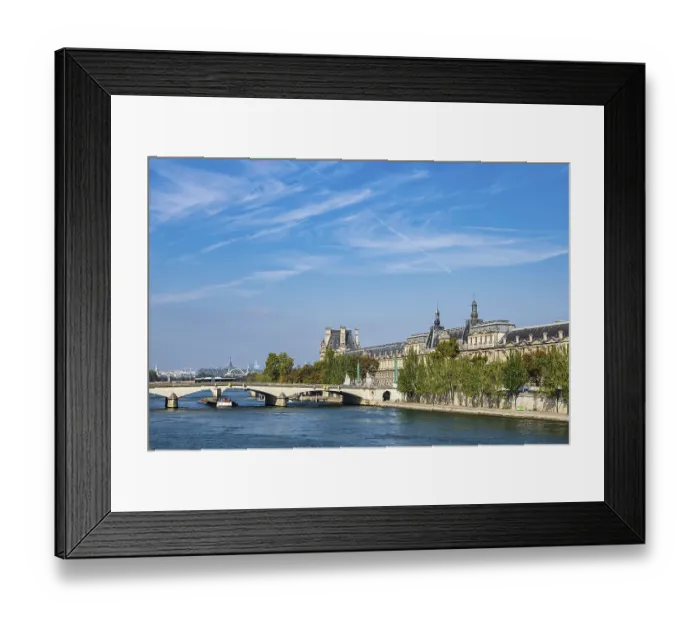 Framed Print : View over the Seine in Paris, France