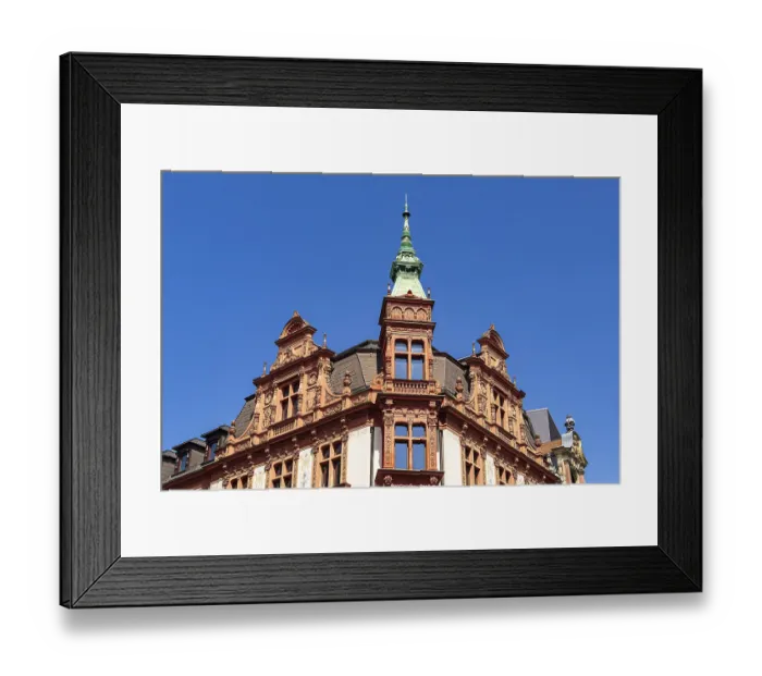 Framed Print : Historic building in the city of Leipzig