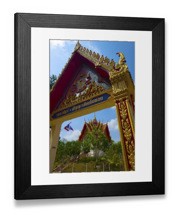 Framed Print : Wat Phra Tong Temple in Thalang Framed Print : Wat Phra Tong Temple in Thalang