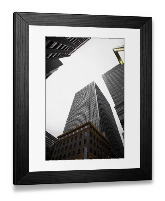 Framed Print : Japanese culture with low angle buildings