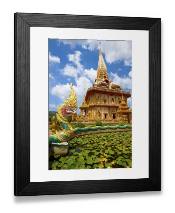 Framed Print : Temple Wat Chalong, Phuket Island