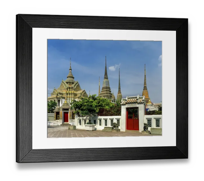 Framed Print : Wat Pho Temple, Phra Mondop library