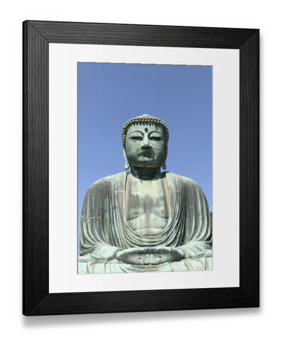 Framed Print : Daibutsu, Great Buddha statue at Kotoku-in temple