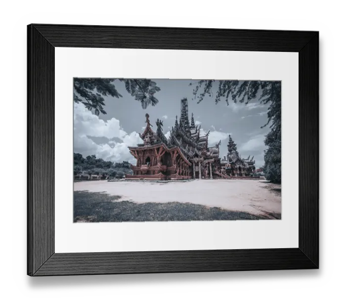 Framed Print : Heiligtum der Wahrheit, Pattaya, Thailand