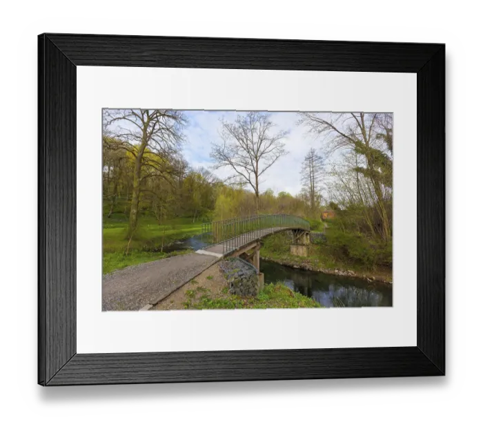 Framed Print : Historic Laves Bridge over the Nette