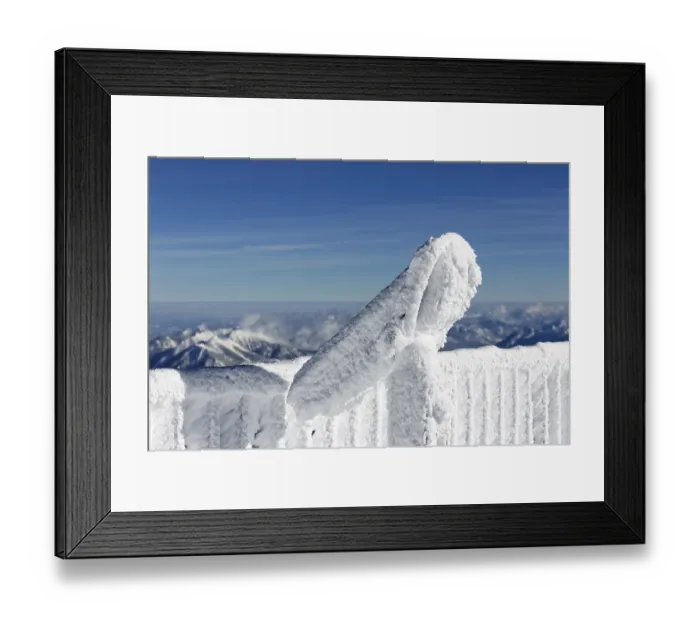 Framed Print : Winter in Bavaria, Zugspitze