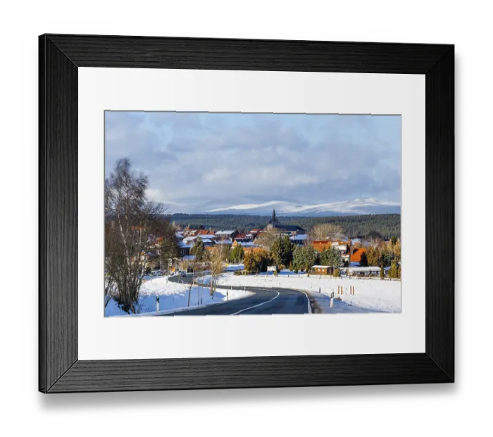 Framed Print : View of Hasselfelde in winter Framed Print : View of Hasselfelde in winter