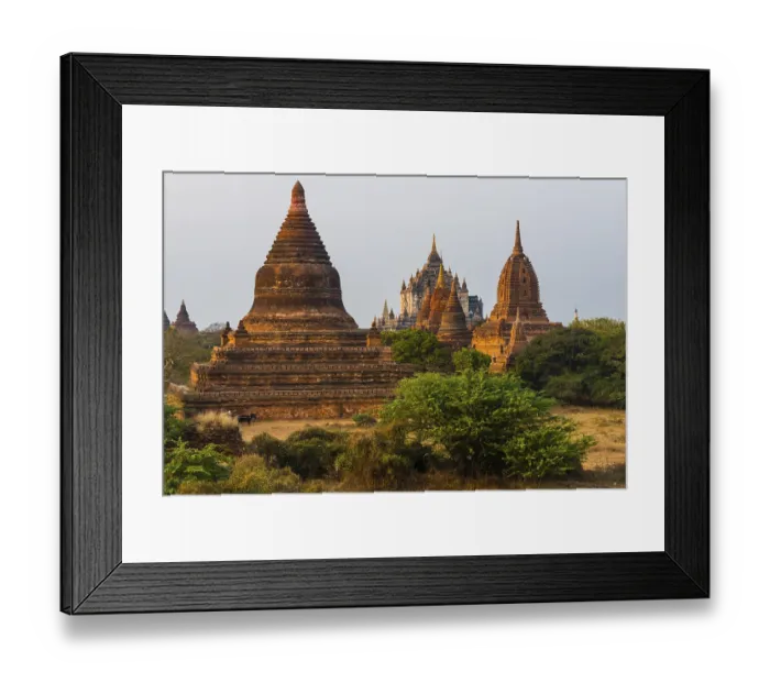 Framed Print : Pagodas, temples, stupa, Bagan