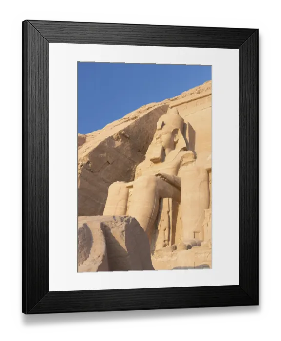 Framed Print : Colossal statue at the great temple of Ramesses II