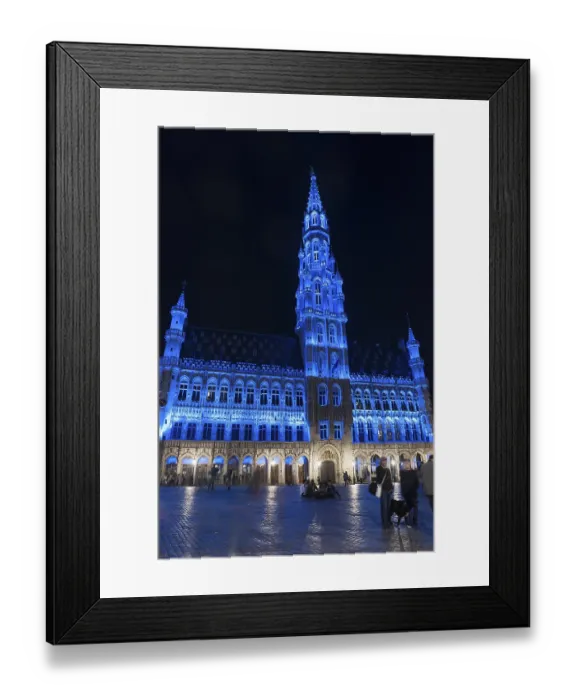 Framed Print : Hotel de Ville, City Hall, Grote Markt