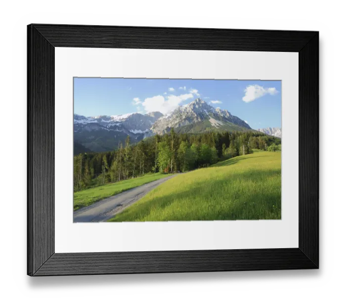 Framed Print : Wilder Kaiser mountains in the alps of Austria