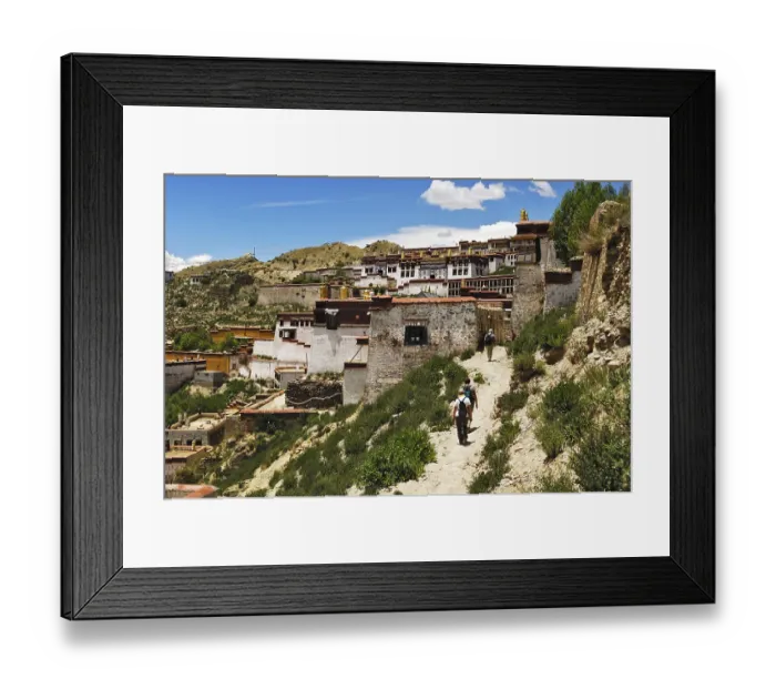 Framed Print : Ganden convent (4300m) near Lhasa, Tibet Framed Print : Ganden convent (4300m) near Lhasa, Tibet