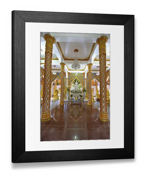 Framed Print : Wat chalong temple in phuket, thailand Framed Print : Wat chalong temple in phuket, thailand