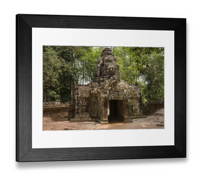 Framed Print : Western Gopuram, face tower at the entrance