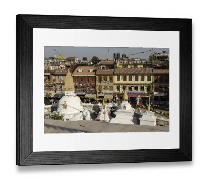 Framed Print : Buddhist stupa of Bodhnath (Boudha)
