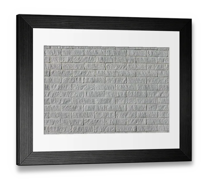 Framed Print : Grey brick wall Framed Print : Grey brick wall