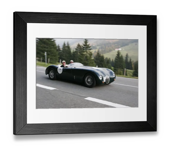 Framed Print : Jaguar Proteus C Type, built 1961