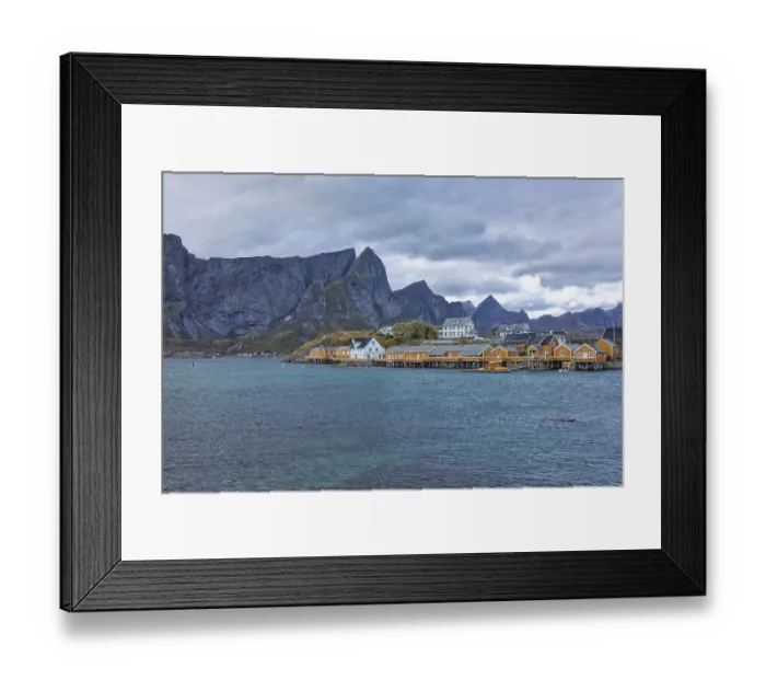 Framed Print : Stilt houses, offshore island Sakrisoya Framed Print : Stilt houses, offshore island Sakrisoya