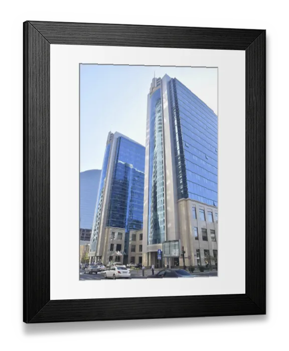 Framed Print : Skyscraper, Baku, Azerbaijan