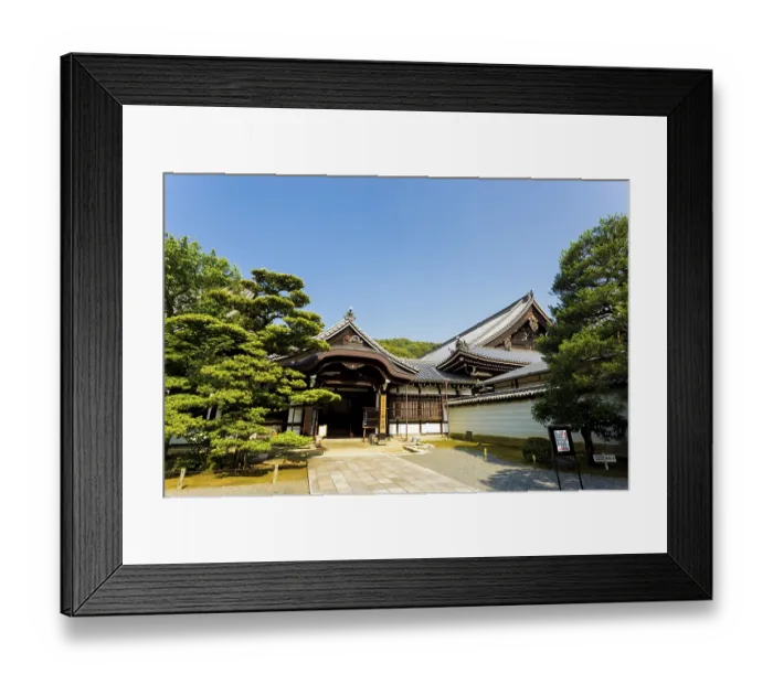 Framed Print : Beautiful Japanese wooden structure