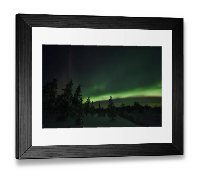 Framed Print : Northern Lights, Norrbotten, Lapland Framed Print : Northern Lights, Norrbotten, Lapland