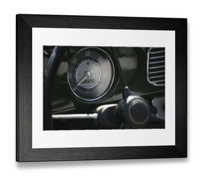 Framed Print : Ancient VW Beetle