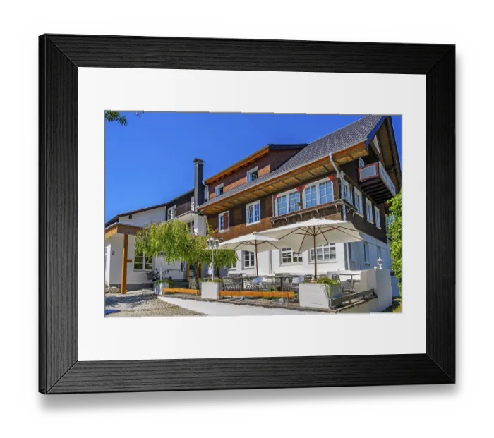 Framed Print : Open day, main building, Daishin Zen monastery and seminar centre