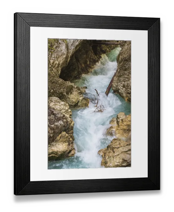 Framed Print : View of the Leutaschklamm gorge near Mittenwald Framed Print : View of the Leutaschklamm gorge near Mittenwald