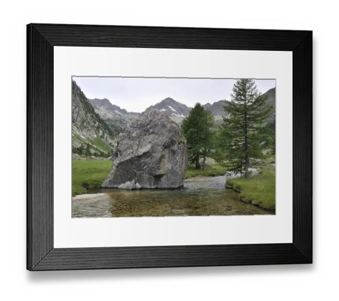 Framed Print : Mountain creek, italy Framed Print : Mountain creek, italy