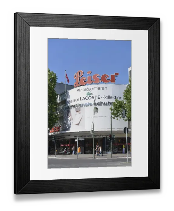 Framed Print : Schuhaus Leiser, Tauentzienstrasse