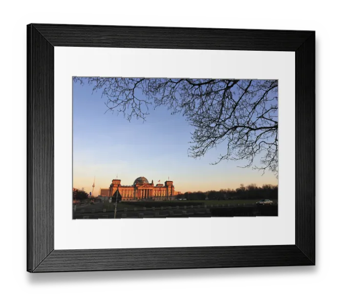 Framed Print : The Reichstag building is a historical edifice in Berlin