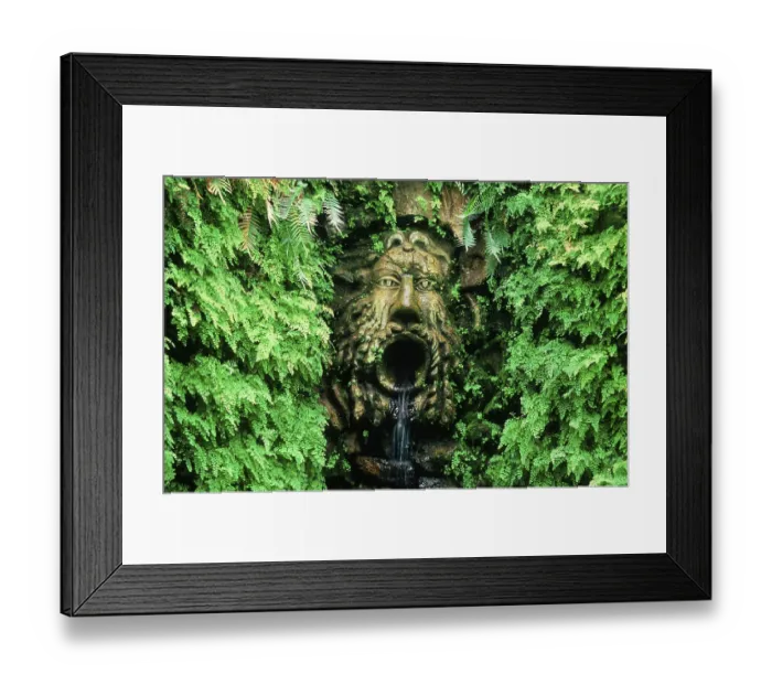 Framed Print : Fountain, Garden La Mortella