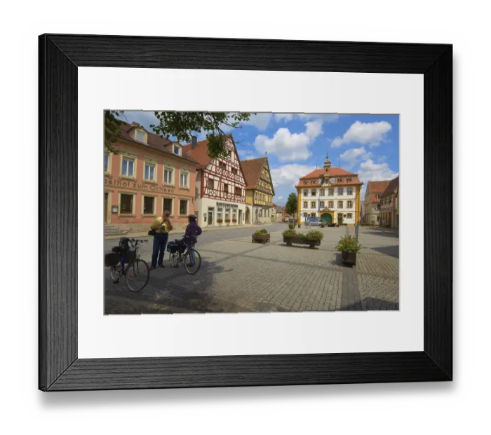 Framed Print : Rottingen, Town Hall, Romantic Road