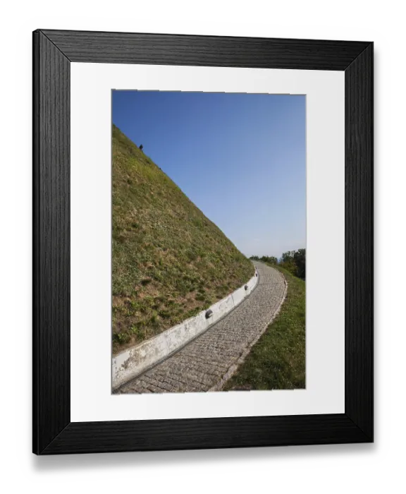Framed Print : Ascending path on Kosciuszko Mound in Krakow