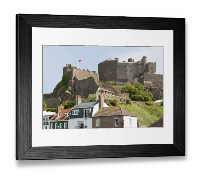 Framed Print : Mont Orgueil Castle in Jersey, UK Framed Print : Mont Orgueil Castle in Jersey, UK