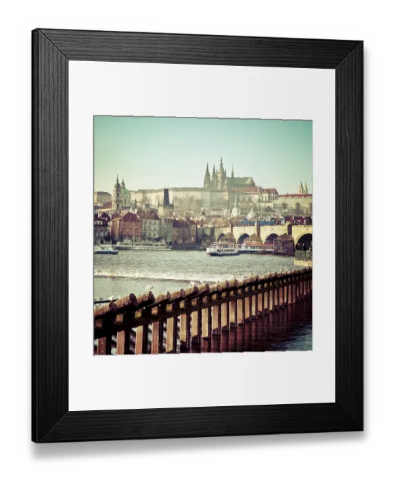 Framed Print : View of Prague Castle and Charles Bridge Framed Print : View of Prague Castle and Charles Bridge