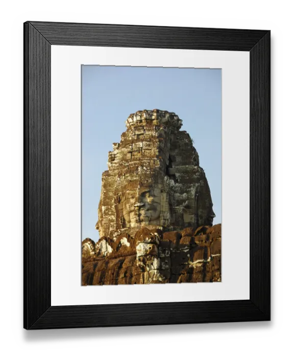 Framed Print : Face of Jayavarman VII, Bayon Temple